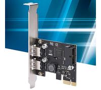Naroote Carte D'extension PCI-E Riser Card avec Adaptateur USB3.0 Haute Vitesse pour Ordinateurs de Bureau, Taille 120 Mm, 1 Pièce