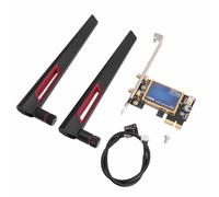 Naroote Carte WiFi PCIe X1 Haute Vitesse 1200 Mbps avec Double Antenne, 4.0 pour PC, Large compatibilité, Matériau de qualité Supérieure