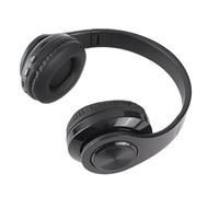 Naroote Casque Bluetooth sans Fil Portable Pliable Stéréo Réduction du Bruit Casque pour Jeux Sportifs Noir 7.5x6.9x3.1in