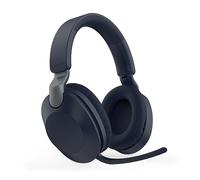Naroote Casque sans Fil 5.4 sur L'oreille avec Microphone Rotatif AUXIN écouteur Filaire Pliable Coussins d'oreille Souples pour Les Jeux Musicaux Tablettes PC de Centre D'appels Noir (Bleu Marine)