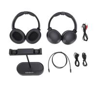 Naroote Casque sans Fil Double, Casque TV Bluetooth avec Émetteur et Base de Recharge, Voix Claire et Faible Latence, Stéréo Hi-FI, Technologie de Transmission 2,4 Ghz, pour Seniors