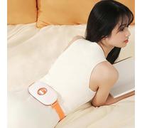 Naroote Ceinture Chauffante Utérine Réglable à 4 Vitesses pour Soulager L'inconfort Menstruel, les Maux de Dos et le Soutien Lombaire, ABS Portable avec Batterie Intégrée (WHITE)