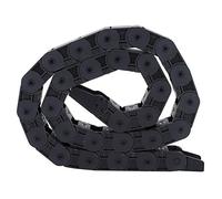 Naroote Chaîne de Traînée, Câble Track 1 Mètre R38 18x25 Mm Câble Nylon Black Chaîne de de Glisser de pour Imprimante 3D Machine CNC