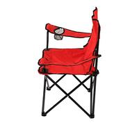 Naroote Chaise Pliante Portative Pratique et Solide, Structure en Acier, avec Sac de Rangement, pour Camping Relaxant en Plein Air (Rouge)