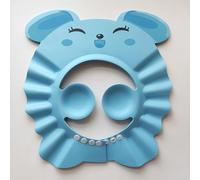 Naroote Chapeau de Shampoing Imperméable Réglable pour bébé, avec Protection des Oreilles pour un Bain en Toute sécurité, adapté aux Bébés, Matériau EVA (BLUE)