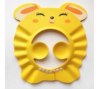Naroote Chapeau de Shampooing pour bébé avec Protection des Oreilles pour un Bain en Toute sécurité pour les Bébés - Chapeau de Bain Réglable (YELLOW)