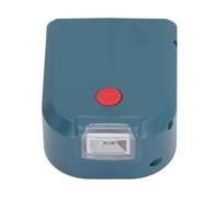 Naroote Chargeur Adaptateur de Batterie avec Deux Ports pour Batteries, Lumière LED pour Le Camping en Plein Air, Portable et Léger pour Les Voyages