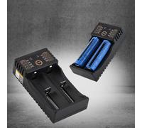 Naroote Chargeur de Batterie USB, Système de Gestion Intelligent pour Li-ION 18350 pour Voyage USB DC 5V Noir