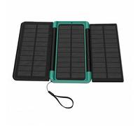 Naroote Chargeur de Panneau Solaire Pliable, Chargeur de Téléphone Solaire Portable 10 000 MAh, avec 3 Panneaux Pliables et Lampe de Poche SOS, Charge Rapide PD, Entrée et Sortie USB C
