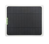 Naroote Chargeur Solaire Portable Monocristallin 20W, Double Sortie USB, pour Batterie Solaire, pour Voiture, Urgence Extérieure