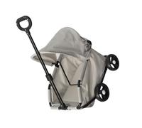 Naroote Chariot Pliant pour Animaux de Compagnie, Auvent Résistant au Soleil, Multifonctionnel pour Petits Animaux de Compagnie et Voyages D'épicerie (GREY)