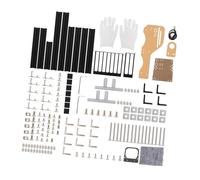 Naroote Châssis à Cadre en Aluminium Vertical ATX pour Les Amateurs de Bricolage, Structure Stable, Prise en Charge de la Carte Graphique Indépendante, pour Les Constructeurs de PC (Black)