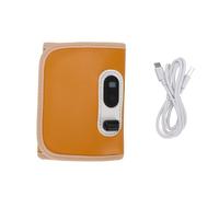 Naroote Chauffe-biberon, 21 Niveaux de Contrôle Précis de la Température, Affichage LED avec Cuir PU Haute Résistance, Coton tricoté en Peluche et Silicone, Idéal pour Différentes Tailles de (YELLOW)