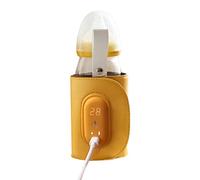Naroote Chauffe-biberon USB Compact pour Voyage, Conservation de la Chaleur du Lait, Chauffe-biberon Portable pour Voiture, Sac Chauffant pour Lait Maternel et Préparations pour Nourrissons avec