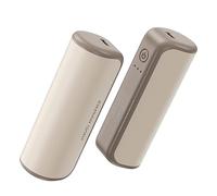 Naroote Chauffe-Mains Magnétiques 2 en 1, Chauffe-Mains Électriques Portables avec Protection Contre la Surchauffe, 3 Réglages de Température, Chauffage Rapide Pi, pour L'extérieur (Beige)