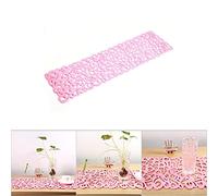 Naroote Chemins de Table, Chemin de Table Rectangulaire en Feutre Creux, Napperons de Nappe de Cuisine de Salle à Manger pour la Cuisine à Domicile (Pink)