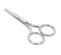 Naroote Ciseaux à Poils de Nez en Acier Inoxydable, Coupe Confortable à Pointe Ronde pour Hommes et Femmes, Idéal pour la Barbe et les Sourcils, 1 X Ciseaux à Poils de Nez (MJ-WB090)