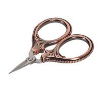 Naroote Ciseaux de Poche Rétro, Mini Ciseaux en Cuivre Antique pour Broderie, Bricolage Artisanal avec Poignée Ergonomique en Acier Inoxydable 1x