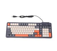 Naroote Clavier Gaming Filaire, Clavier D'ordinateur RGB avec Plusieurs Combinaisons de Couleurs, Fonction de Molette Flexible, USB Plug & Play, Idéal pour la Maison, Le Bureau