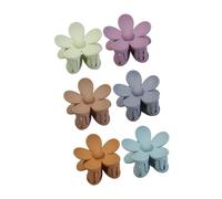 Naroote Clips de Cheveux, Fleurs Clips de Cheveux Ensemble de 6 Grandes Non glissé Strong Hold Hold Coil Catch Clamps Headwear Accessoires avec des Femmes Fleules Coiffes Claw Hair For Women pour (2)