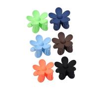 Naroote Clips de Cheveux, Fleurs Clips de Cheveux Ensemble de 6 Grandes Non glissé Strong Hold Hold Coil Catch Clamps Headwear Accessoires avec des Femmes Fleules Coiffes Claw Hair For Women pour (3)