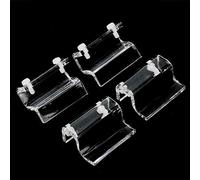 Naroote Clips de Couvercle d'Aquarium, Clips de Couvercle d'Aquarium sans Rebord 4 Pièces Support de Support en Acrylique Transparent Clip de Couvercle d'Aquarium Pinces de Couvercle