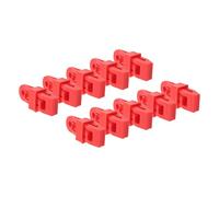 Naroote Clips TARP, Pinces de Bât à Auvent Professionnel de 10pcs pour Le Camping pour Le Plein Air (Rouge)