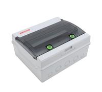 Naroote Coffret de Disjoncteurs, Coffret de Distribution Étanche IP66 à 12 Voies avec Rail DIN et Serrure, Ignifuge, Installation Facile, pour les Maisons, les Ateliers, les Hôtels