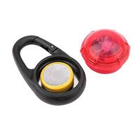 Naroote Collier LED pour Chien de Compagnie, Collier Lumineux, Pendentif de sécurité pour la Marche Nocturne, étanche, Léger, Alarme, Signature pour Chiens la Nuit Sombre (Rouge)