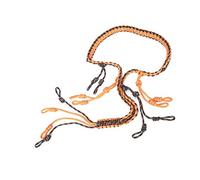 Naroote Collier Paracorde Durable avec Lanière D'appel de Canard, pour la Chasse, les Amateurs de Plein Air, le Camping et la Randonnée, Noir + Vert (orange)