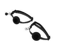 Naroote Collier pour Animaux de Compagnie, Collier de Compagnie à la Mode Douce Reflétativement Film Résistant au Film 2pcs ajusté pour Marcher pour Faire du Shopping (Black)