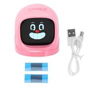 Naroote Compagnon émotionnel du Tableau de Bord de Voiture, Robot D'expression Amusant avec 52 Expressions émotionnelles, Base Magnétique pour Console Automatique, Synchronisation avec (Pink)