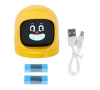 Naroote Compagnon émotionnel du Tableau de Bord de Voiture, Robot D'expression Amusant avec 52 Expressions émotionnelles, Base Magnétique pour Console Automatique, Synchronisation avec (Yellow)