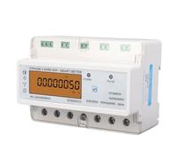 Naroote Compteur D'énergie Intelligent WiFi triphasé avec écran rétroéclairé pour Usage Domestique ou Industriel, Matériau Ignifuge 3x5 100A