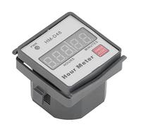 Naroote Compteur Horaire Numérique, Outil de Minuterie Efficace pour les Travailleurs de Maintenance 0-999.99 Heures AC 220-240V pour les Amateurs de Bricolage