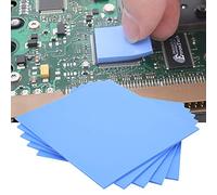 Naroote Conductivité Thermique Coussinets de Conduction Thermique en Silicone pour GPU CPU 5 Pièces Bleu Applicable à la Carte Graphique Pont Nord-Sud Appareils Ménagers 100x100x1,5 Mm