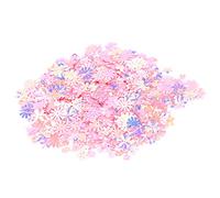 Naroote Confettis à Paillettes en Forme de Fleur en PVC, pour Décoration de Mariage, Sac de 30g pour Partie Saupoudrée de Fête (Rose coloré)