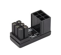 Naroote Connecteur coudé à 180 Degrés, évite Les Courts-Circuits, Carte Graphique, Alimentation Stable en U à 6 Broches, Direction à 180 ° pour Carte Graphique de Bureau (PH36A+ 1PCS)