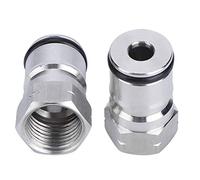 Naroote Connecteur de Gaz de Poteau de Verrouillage à Bille de Fût Homebrew Acier Inoxydable de Haute qualité pour le Brassage de Bière Artisanale Acier Inoxydable 304 9/16 Pouces-18 Taille 30x20 Mm