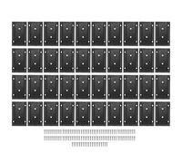 Naroote Connecteurs de Support de Garde-corps de Pont avec Vis, Support de Rail de Pont en Bois pour Rampes D'escalier en Bois, 40 Pièces