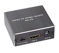 Naroote Convertisseur Séparateur, Extracteur 4K X 2K pour Home Cinéma, Sortie SPDIF pour Système D'amplificateur