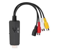 Naroote Convertisseur vers Adaptateur Vidéo Haute Définition pour TV VCR DVD, Prise en Charge du Signal HD 1080P pour vers AV, adapté pour/DVD/ 360, Noir