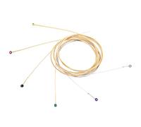 Naroote Cordes de Guitare Enroulées en Alliage de Bronze Phosphoreux, 6 Pièces, pour Débutants en Guitare Acoustique, Accessoires de Remplacement de Cordes à Noyau en Acier Doux au Toucher