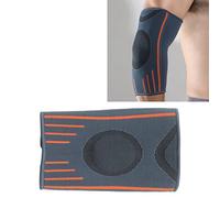 Naroote Coudières élastiques épaisses, Grande Compression, Protection Gris Orange pour Basket-Ball, Tennis en Nylon (M)