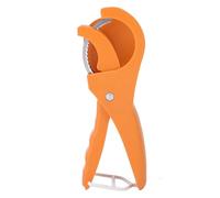 Naroote Coupe-banane en Acier Inoxydable, Outil pour Trancher des Morceaux Uniformes, Idéal pour la Préparation des Repas et les Salades, Design Compact (ORANGE)