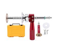 Naroote Coupe-tube Intérieur, Kit de Coupe de Paroi Interne Réglable de 6 à 105 Mm avec Poignée en Acier Inoxydable pour Tuyaux en Plastique ABS PVC, Tige de Connexion de 1/4 Pouce pour