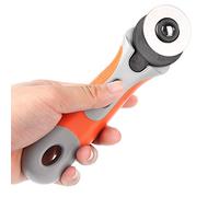 Naroote Coupeur Rotatif Coupe Efficacement le Tissu pour la Couture et le Matelassage, Poignée Antidérapante, 45 Mm, pour les Amateurs D'artisanat