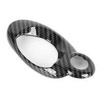 Naroote Couvercle D'anneau de Commutateur D'allumage de Voiture, Garniture de Protection en de Carbone Adaptée pour R54 R56, Décoration de Mode pour Trou de clé Intérieur de Voiture, Matériau ABS,