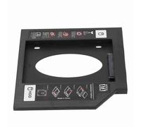 Naroote Couvercle de Plateau de Disque Dur SSD 2,5 Pouces vers 2ème Disque Dur Compatible avec Les Ordinateurs Portables Installation DIY HDD Bay pour Un Espace de Stockage Supplémentaire ABSChamp