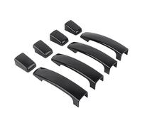 Naroote Couvercle de Poignée de Porte Extérieur Noir Brillant + Garniture élégante pour Range adapté pour Rover Sport 2005-2010, 4 Pièces pour les Amateurs de Voitures